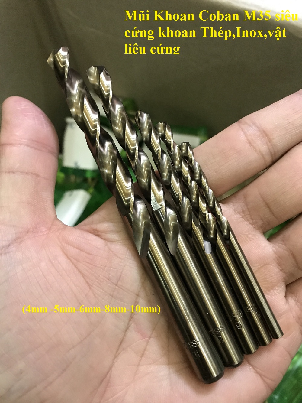 Mũi Khoan Inox, Sắt, Nhôm... Mũi Khoan coban M35 siêu cứng