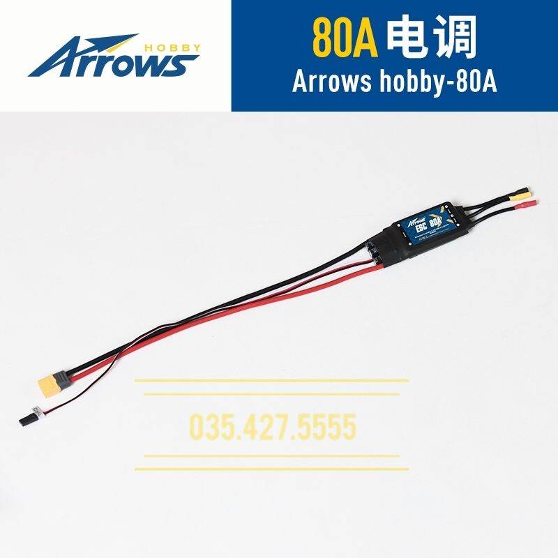 ESC Điều Tốc Không Chổi Than Arrows hobby 80A 2-6S