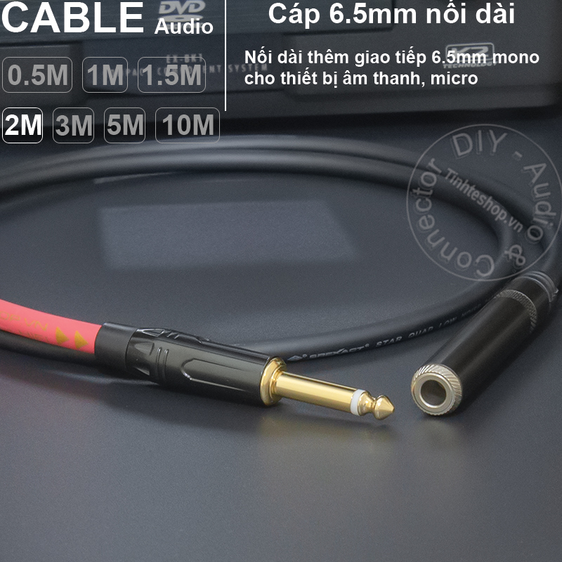 TS 1/4 audio cable extension