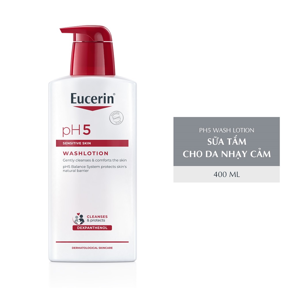 Sữa Tắm Eucerin Nhẹ Nhàng Làm Sạch Dành Cho Da Nhạy Cảm pH5 400ml