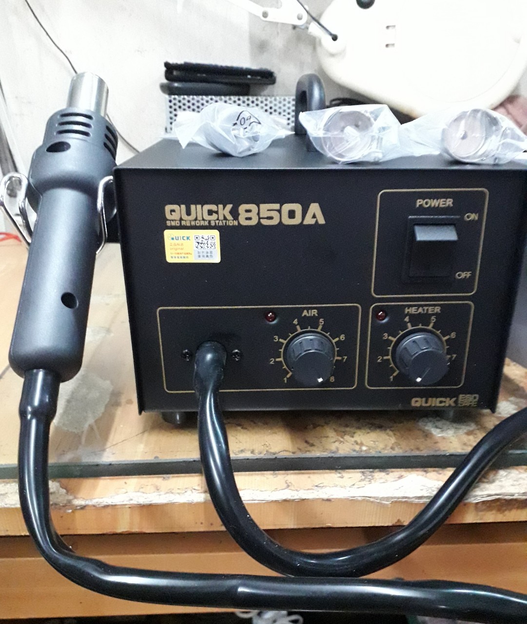 [HCM]Máy khò chỉnh nhiệt Quick 850A