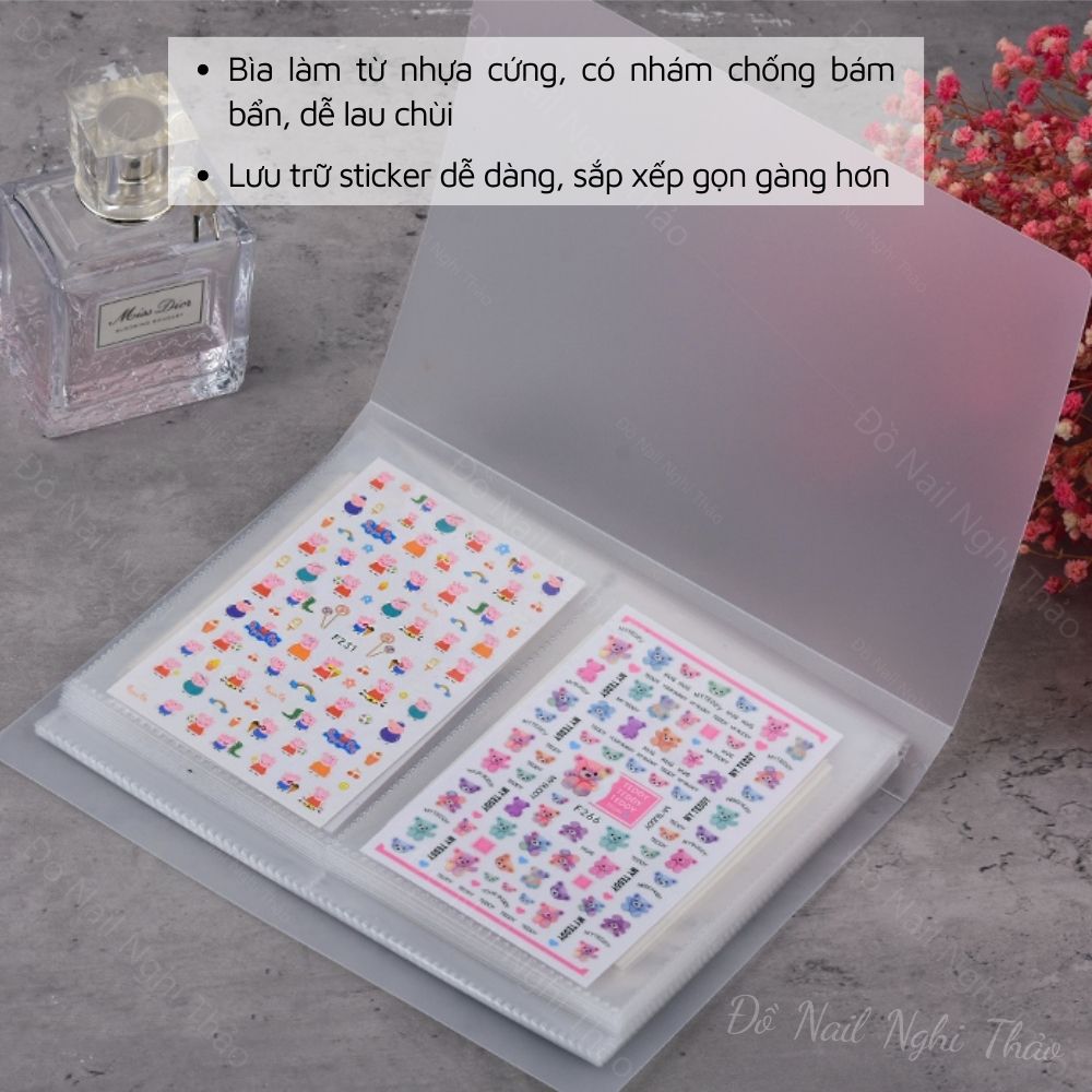 Sổ đựng sticker nail