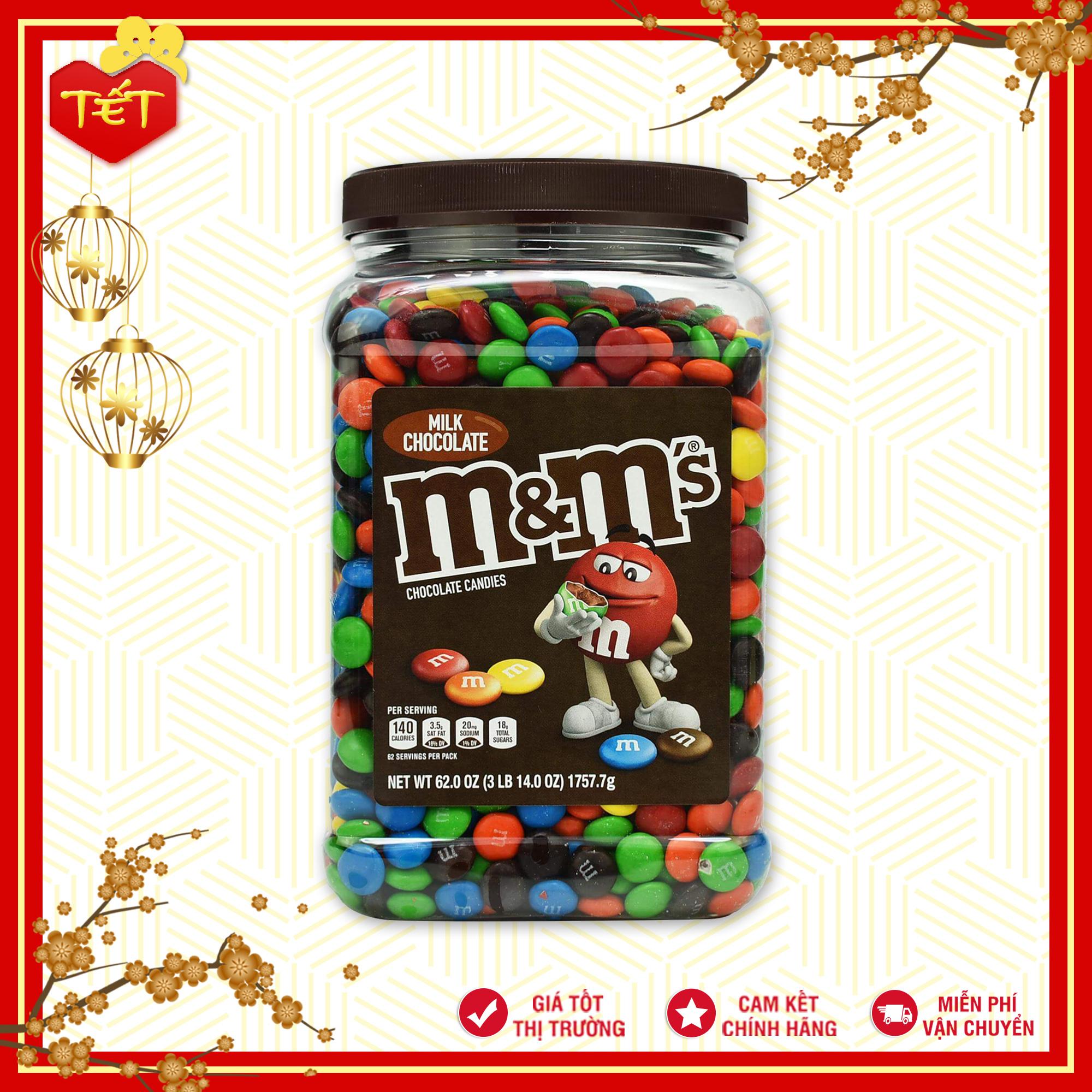 KẸO SOCOLA SỮA MỸ M&M MILK CHOCOLATE PANTRY SIZE (HỘP 1.75KG) [Date 3.2023]