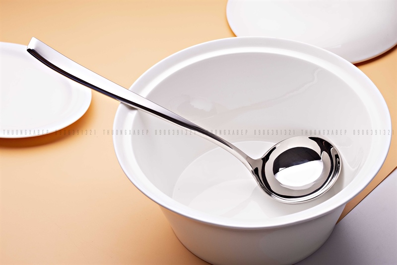 VÁ / MUÔI MÚC CANH INOX 29CM LORENA (ITALY) - INOX 18/10 (304)