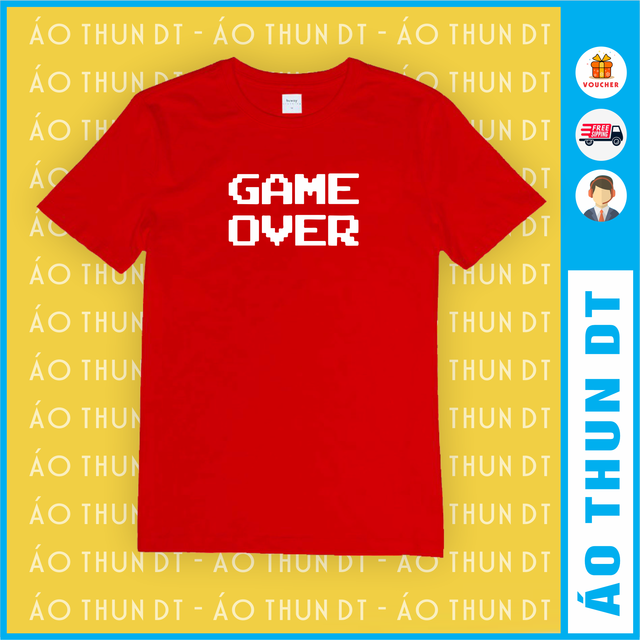 Áo thun nam nữ GAME OVER