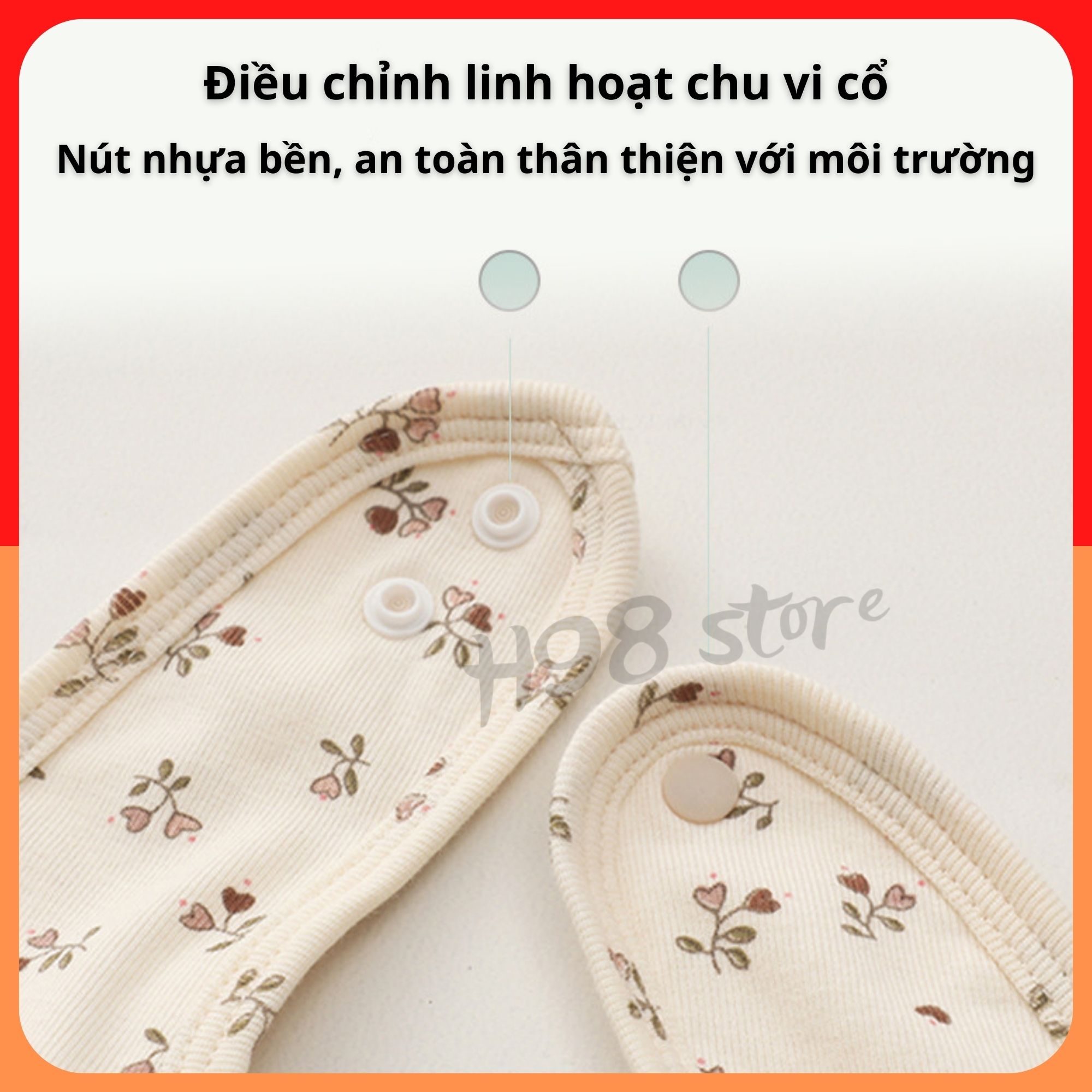 Yếm quàng cổ cho bé style Hàn Quốc - KSM