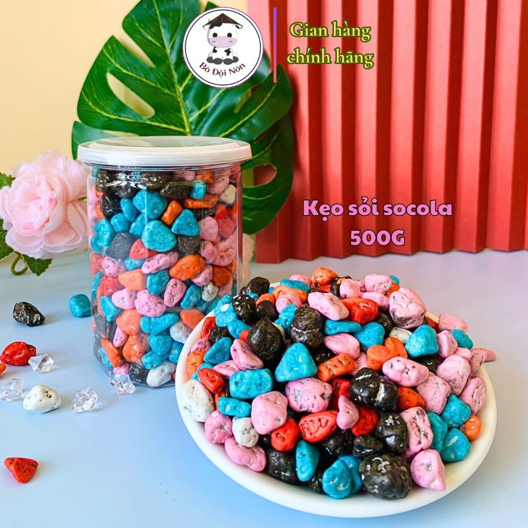 500GR KẸO SOCOLA SỎI TUYỆT NGON Bò Đội Nón