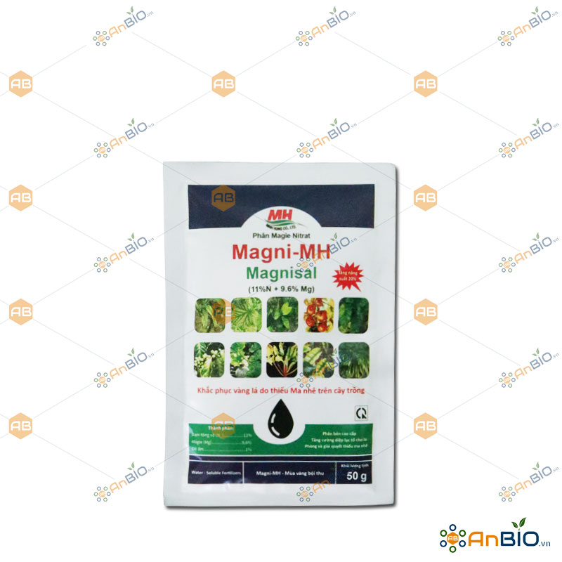 Phân Bón Cao Cấp ISRAEL Haifa Magnisal - Ma nhê Nitrat Gói 50g KHẮC PHỤC VÀNG LÁ - A1.1026