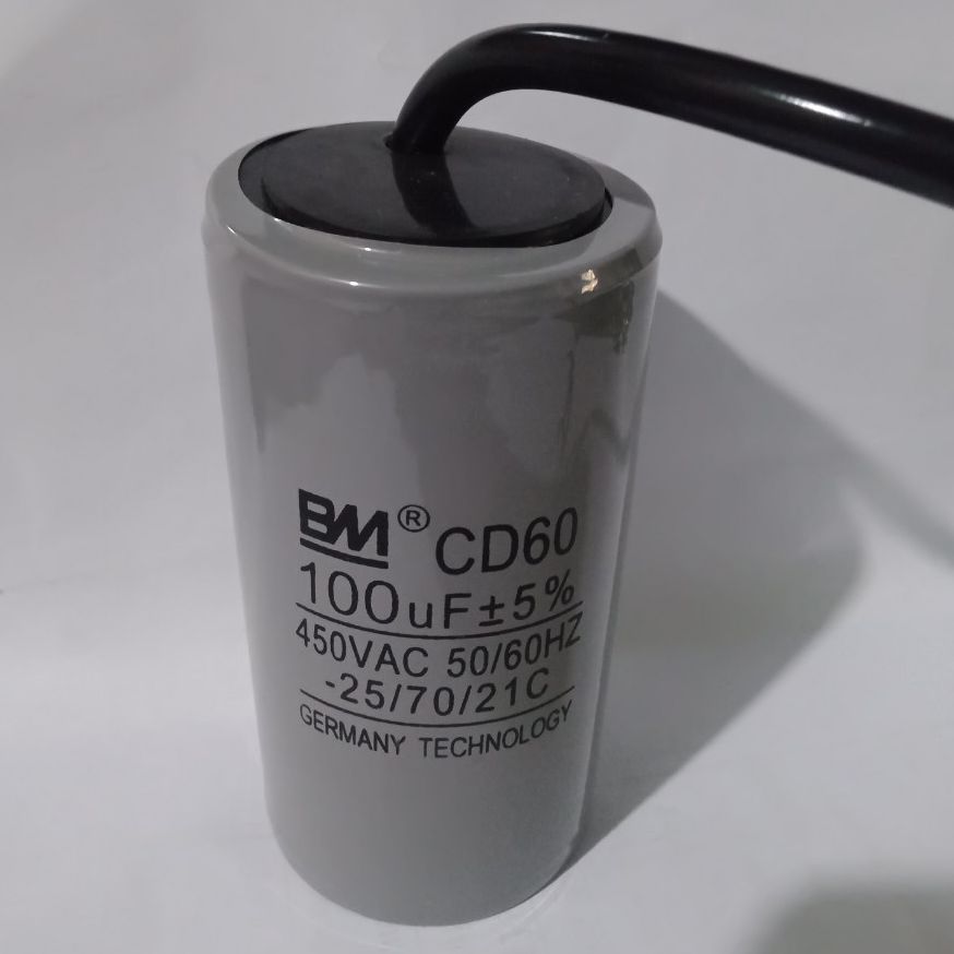 Tụ điện động cơ xoay chiều 100uF (mầu xanh , xám  shop giao mầu ngẫu nhiên)