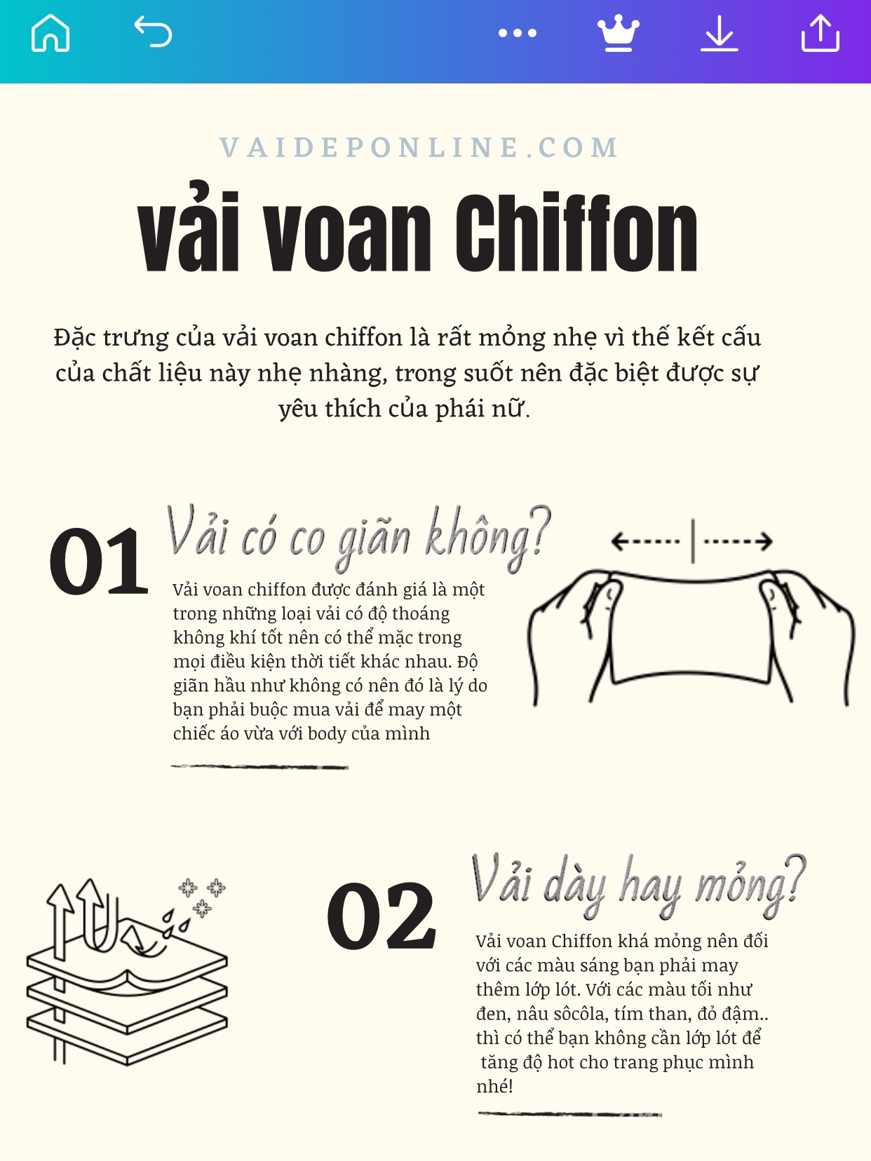 Vải voan chiffon nền đen hoa lan MS2291