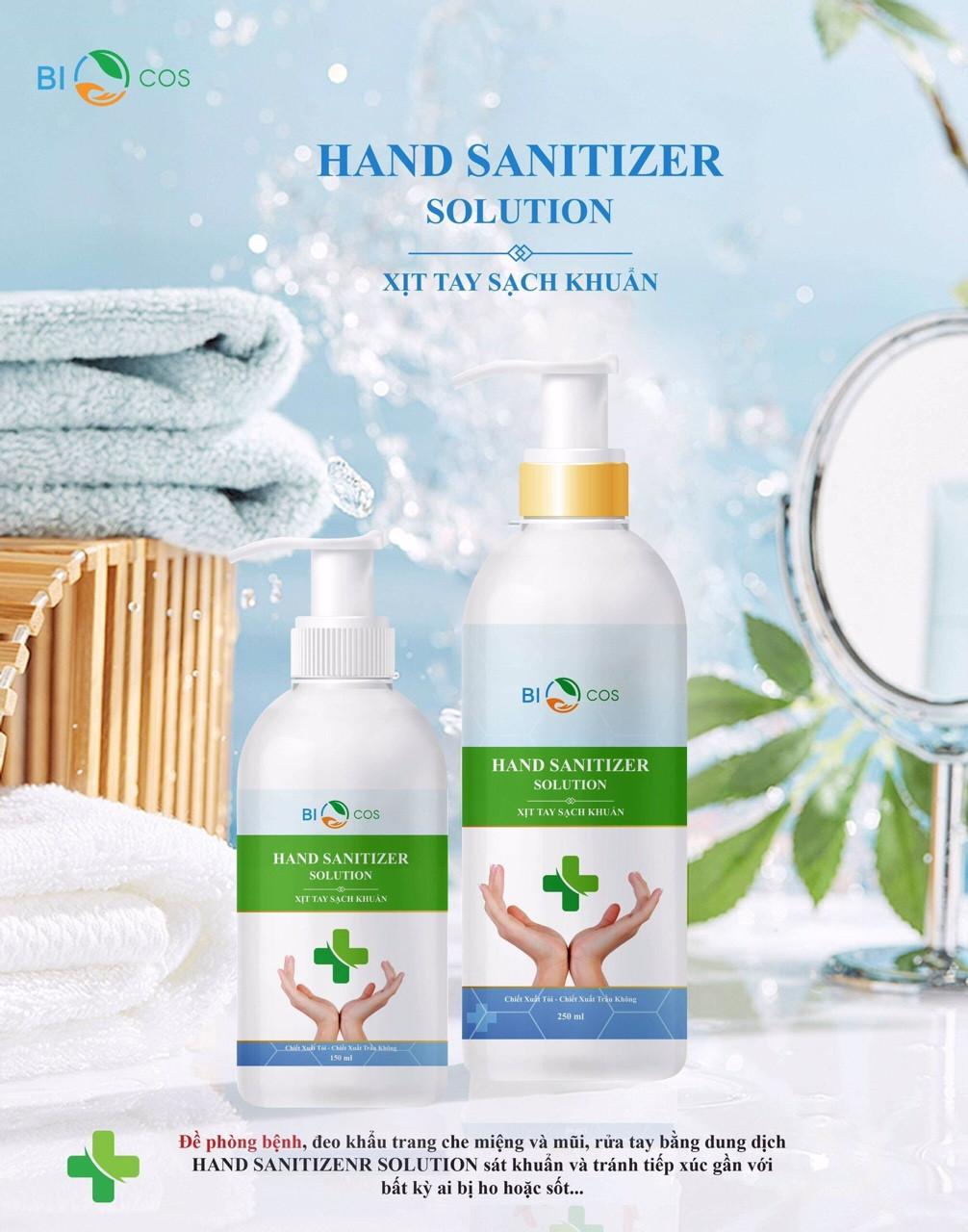 (HÀNG CÔNG TY) COMBO 2 Chai Xịt sát khuẩn khô tay đa năng Biocos 250ml
