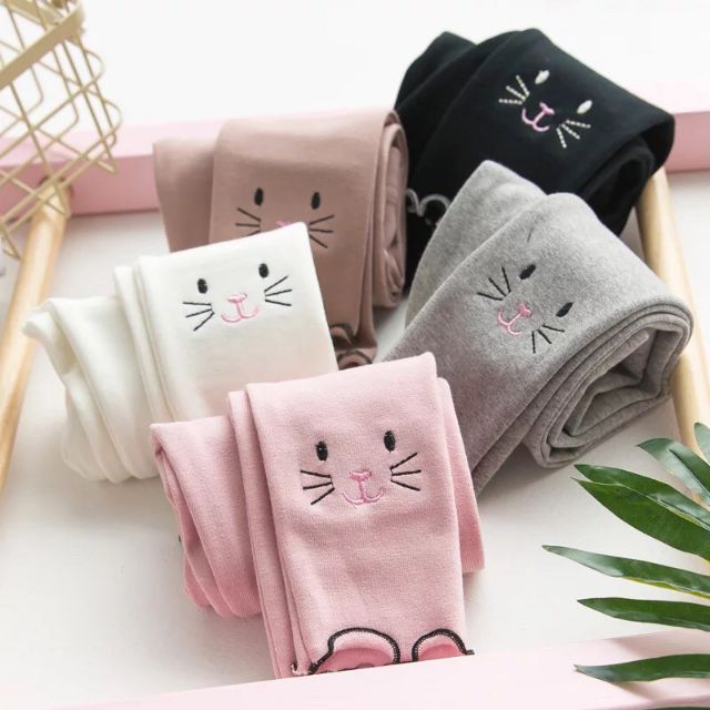Quần Legging Mèo Cho Bé 9-19Kg