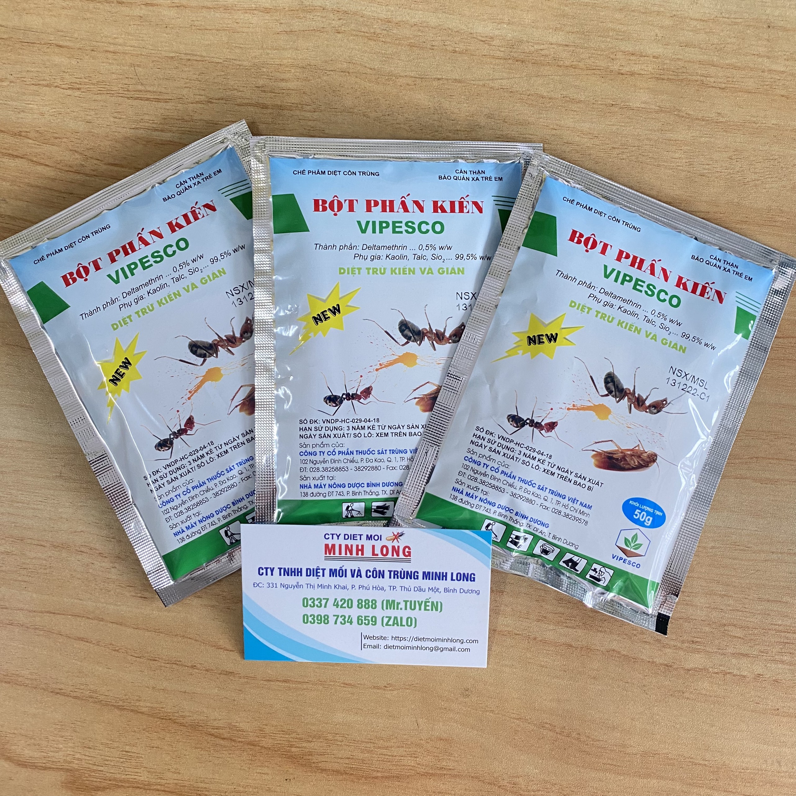 Bột phấn diệt kiến - gián vipesco gói 50g