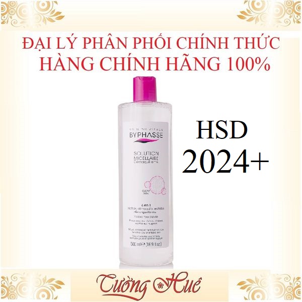 Nước tẩy trang Byphasse Micellar Make-up Remover Solution 500ml