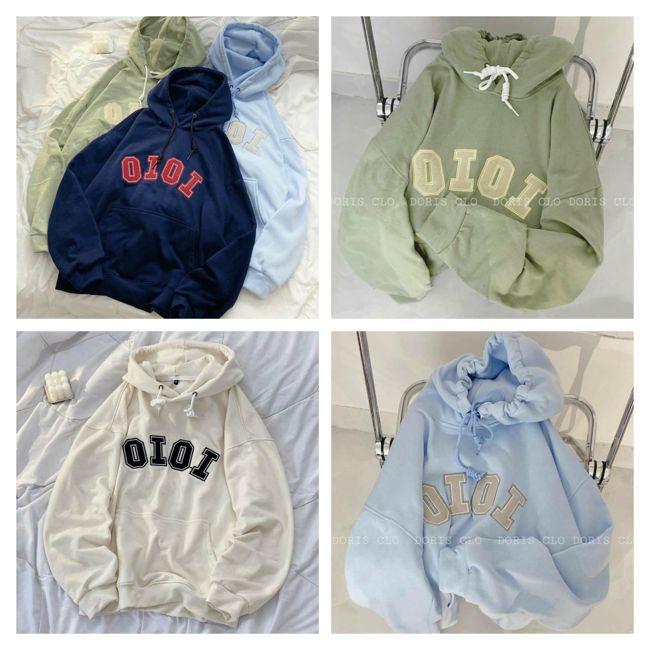 Áo Khoác Hoodie & Sweater Nam Nữ, Áo Hoodie Họa Tiết Chữ OIOI  Chất Nỉ Mềm Mịn Phong Cách Thời Trang Hàn TPhoodie