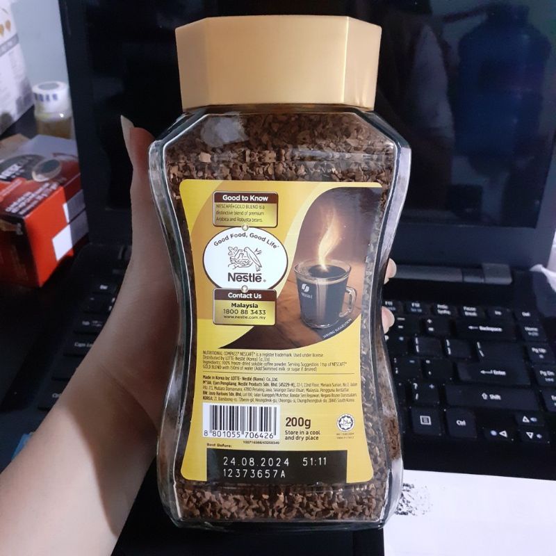 Nescafe GOLĐ Nhập Khẩu Hàn Quốc 200g