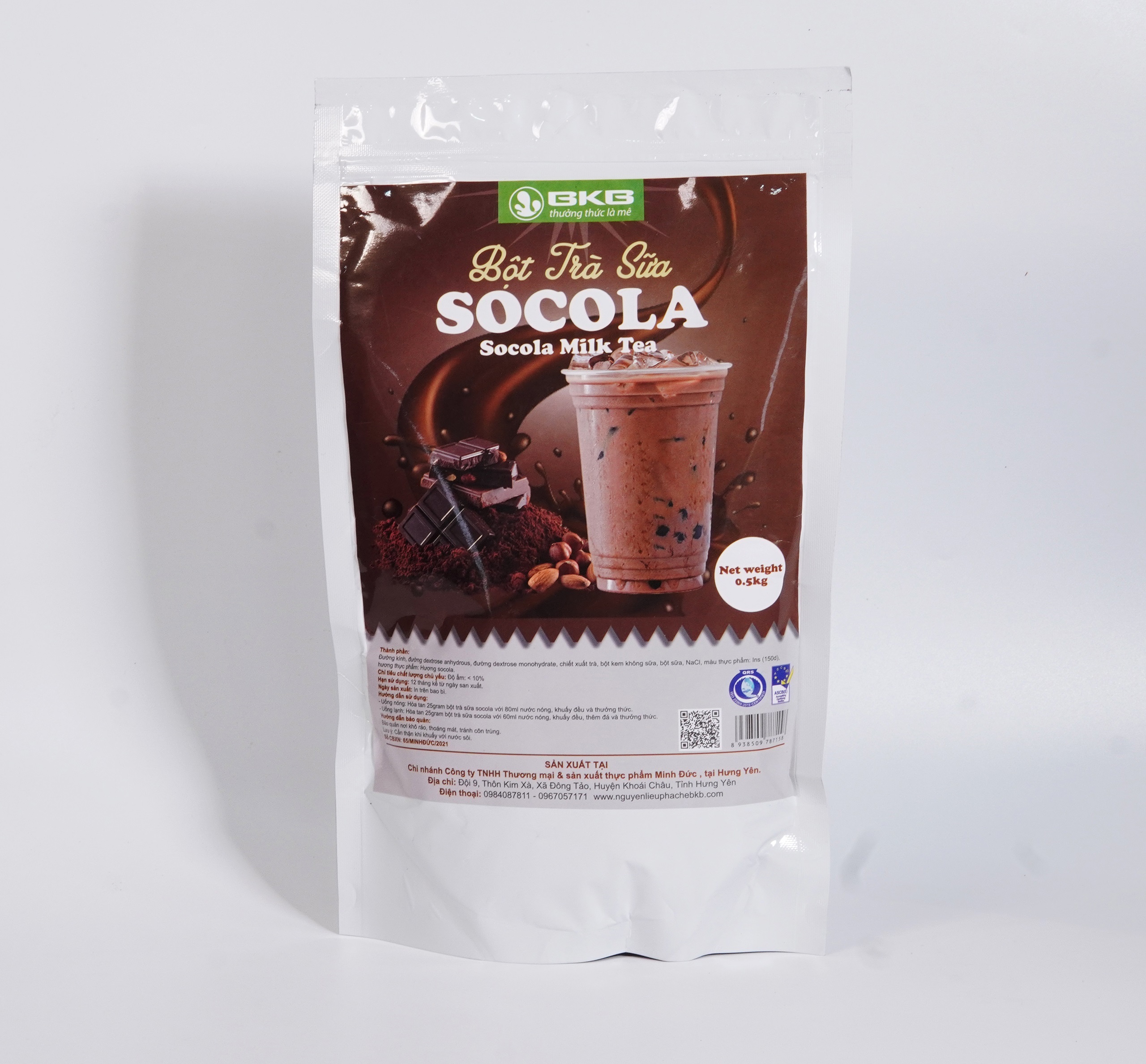 [ SALE 10% ] Bột trà sữa pha sẵn tiện lợi gói 500gr BKB