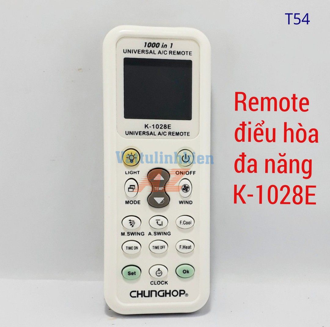 Remote máy lạnh đa năng chunghop k-1028e