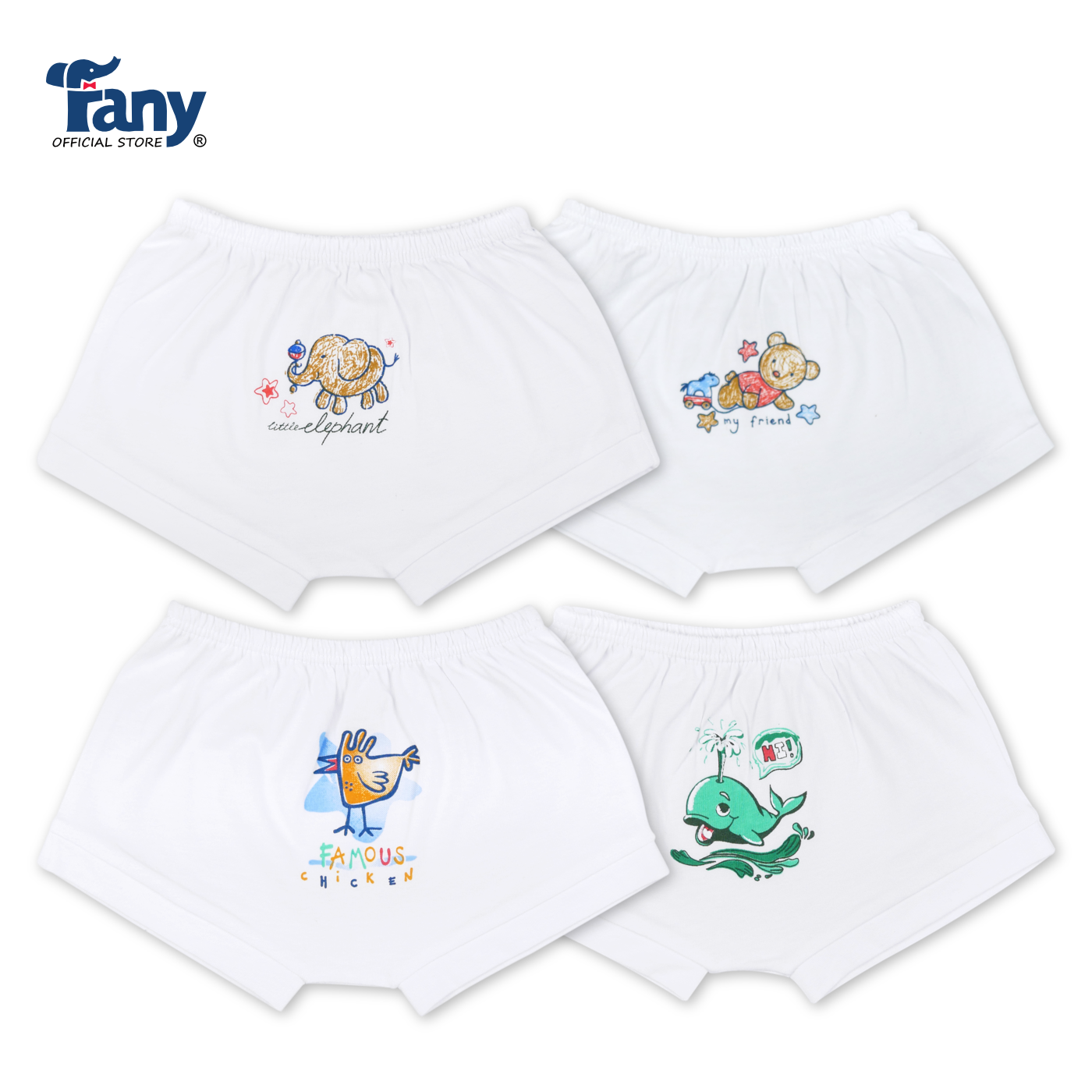 [HCM]QUẦN ĐÁY NGANG IN FANY CHO BÉ