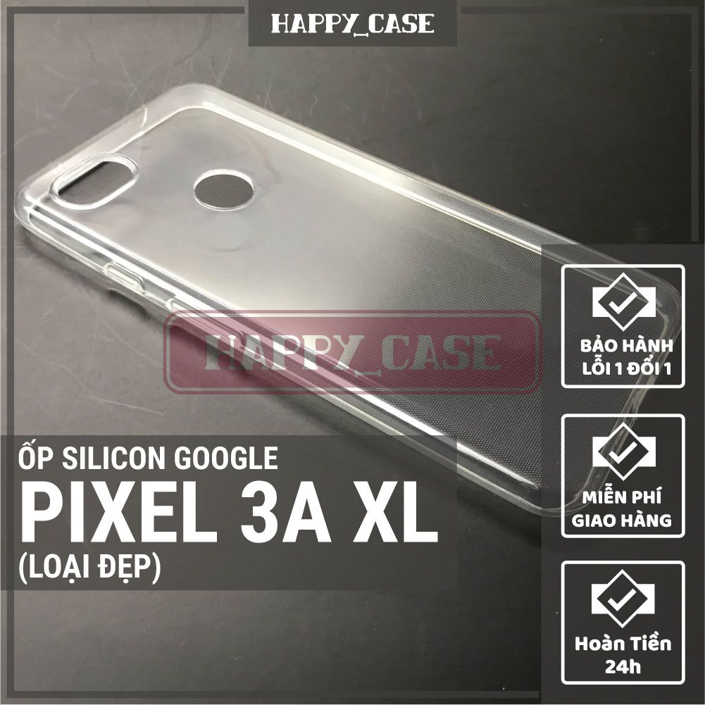 Ốp điện thoại google pixel 3a xl thin transparent silicon