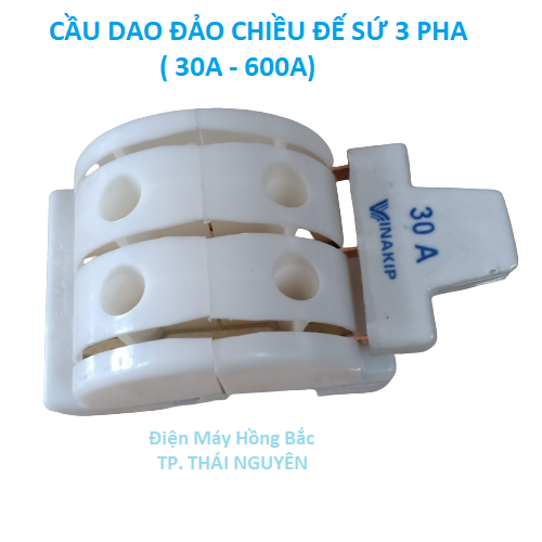 Cầu dao điện đảo chiều 3 pha 30A 600V - Vinakip