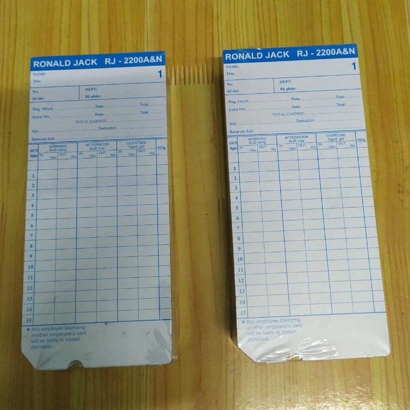 [HCM]Thẻ chấm công Ronald Jack 2200