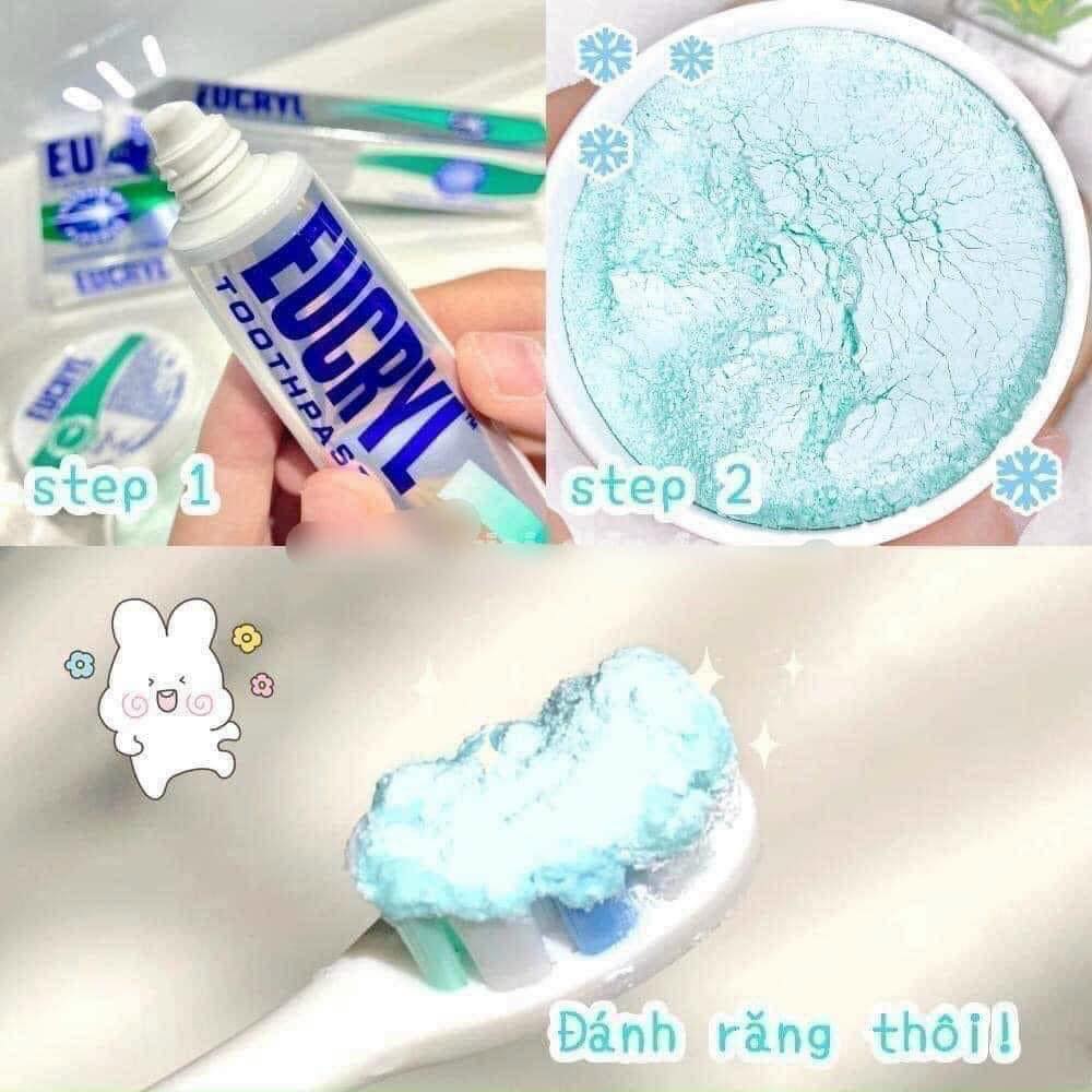 Kem Đánh Răng Làm Trắng Răng Hương Bạc Hà EUCRYL Tooth Paste Freshmint 50g
