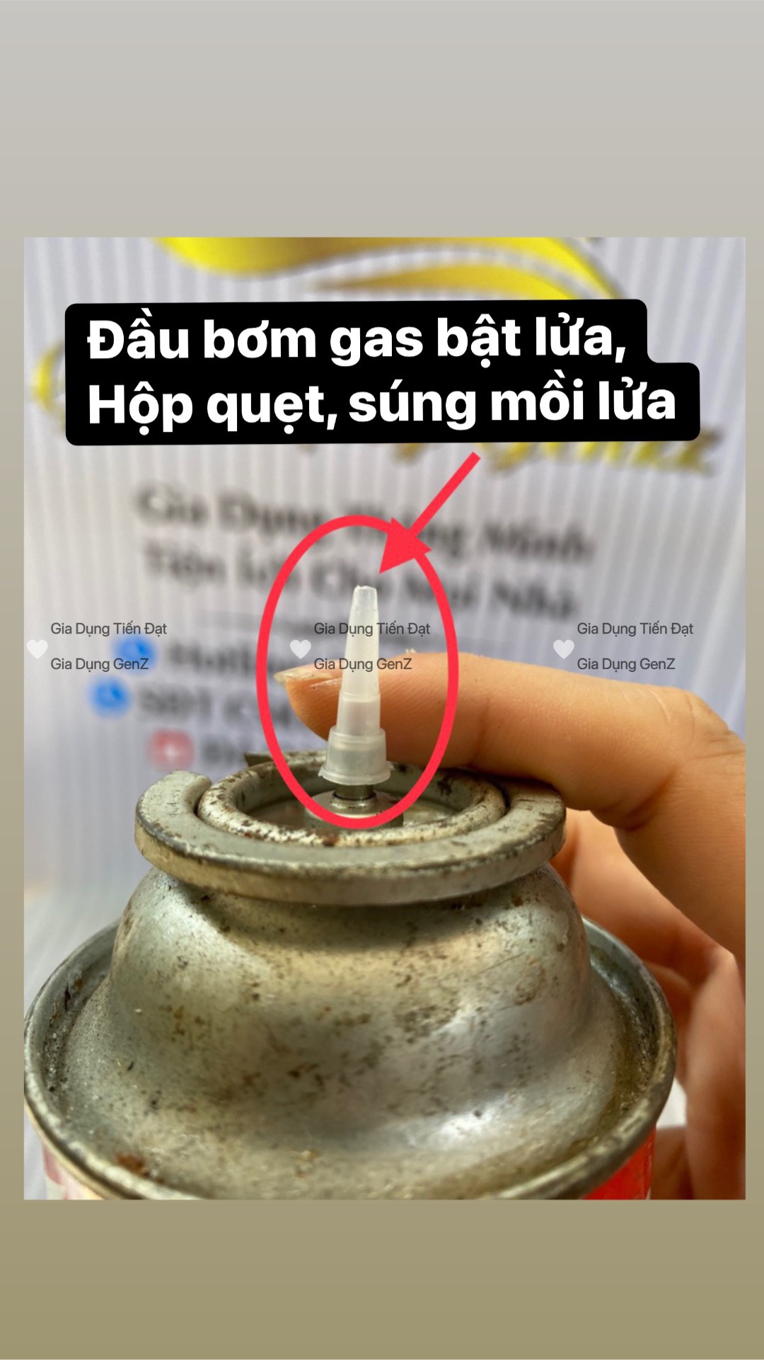 10 Đầu chuyển đổi bơm gas bật lửa bằng bình gas du lịch