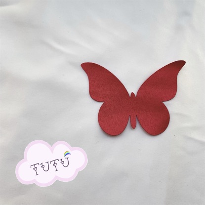 Cánh bướm satin trang trí, kích thước 7cm x 5cm