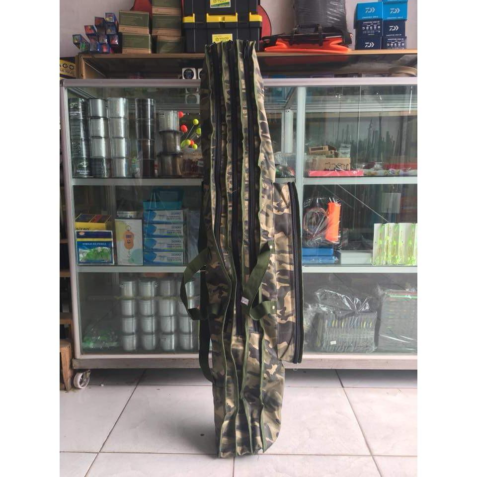 Túi đựng cần câu 3 ngăn rằn ri  (cam kết bảo hành đổi trả trong 2 tuần đầu)
