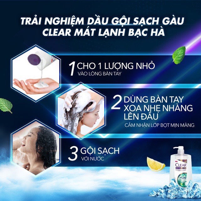 Dầu gội Clear dây 6g x 12 gói