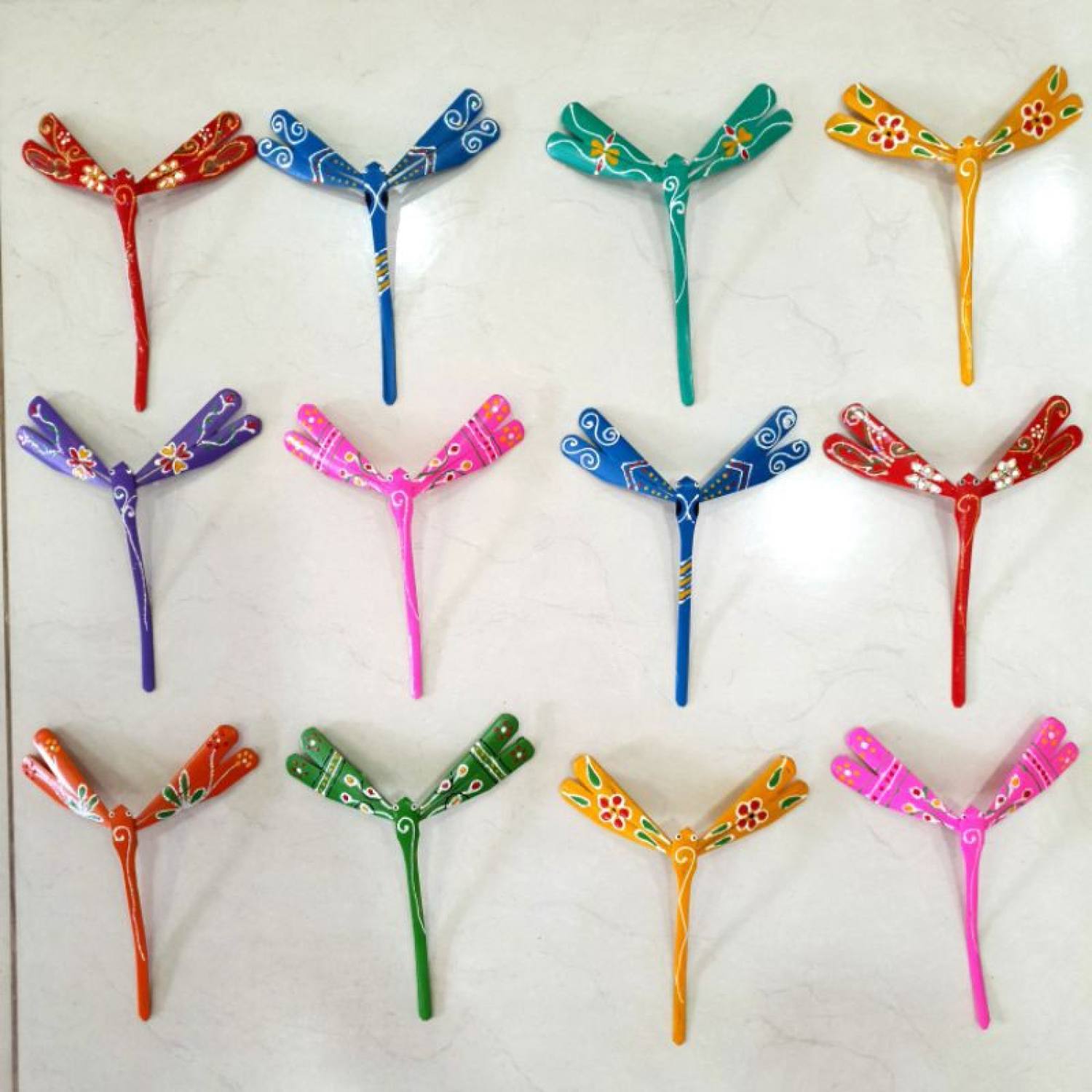 Chuồn chuồn tre vẽ (12x12cm)