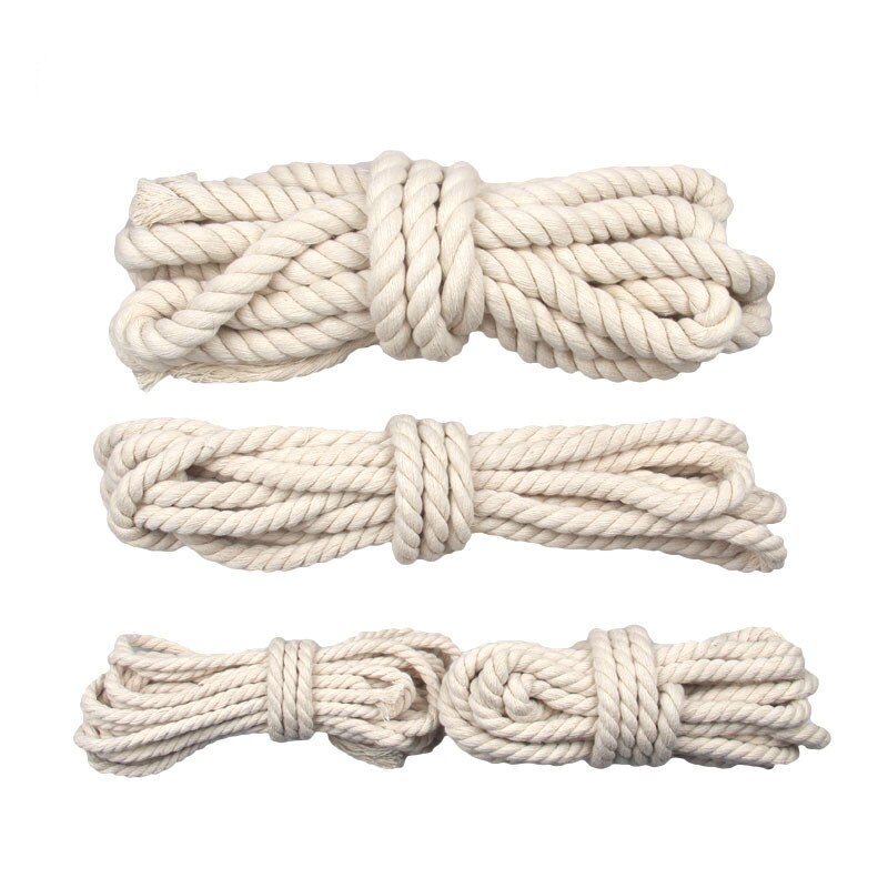[HCM]1kg dây macrame 3-5mm cotton màu ngà