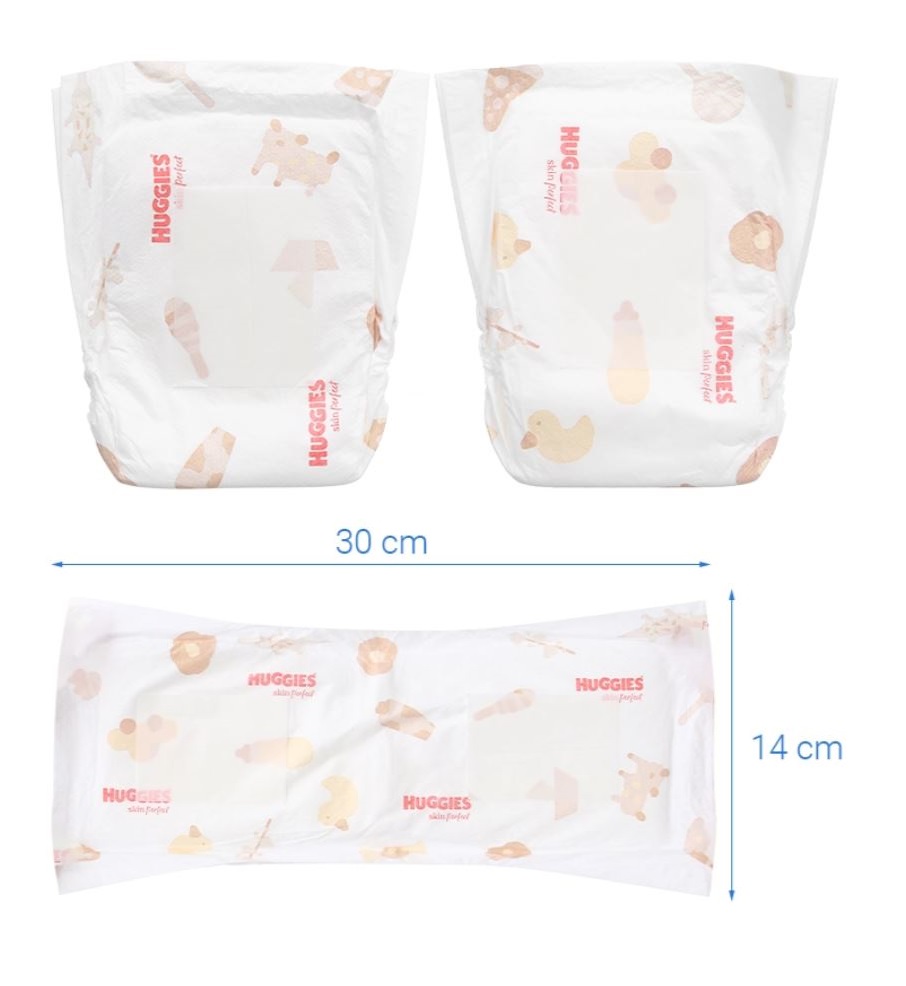 Miếng lót sơ sinh HUGGIES NB1-108 +6  miếng