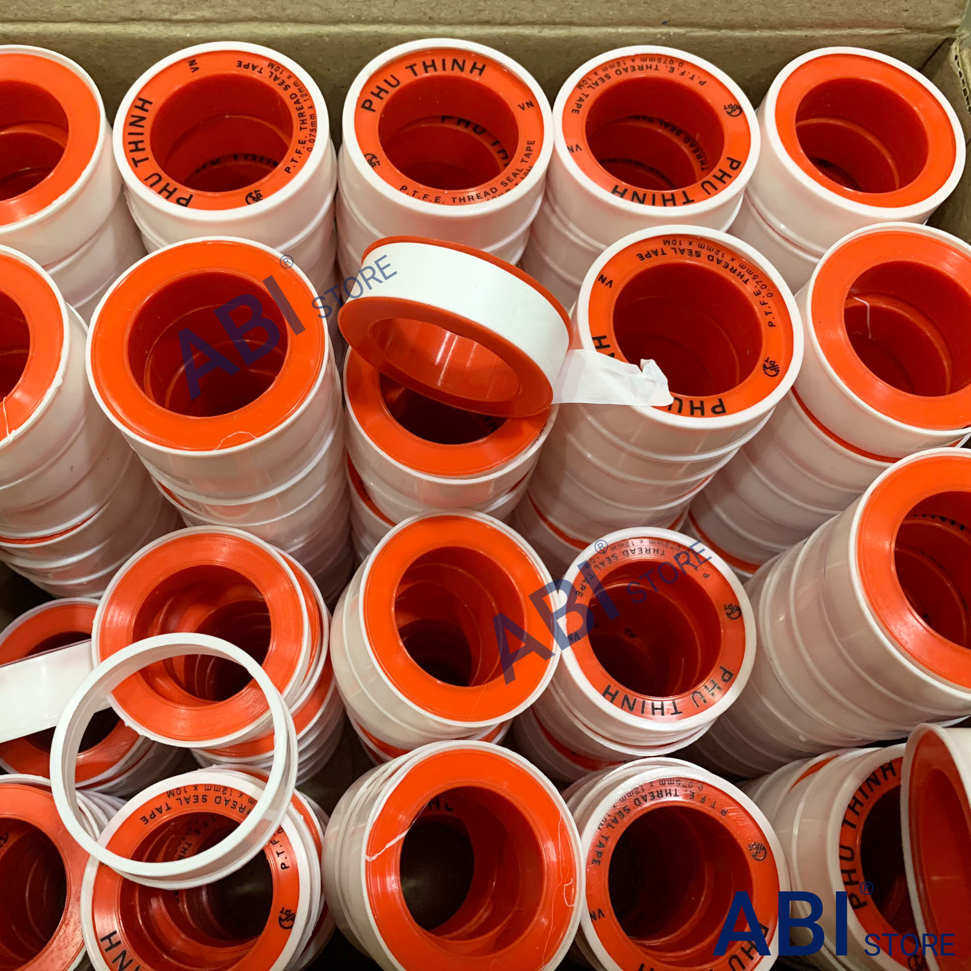 Combo 1200 Cuộn Băng Tan Phú Thịnh Fu Sheng 10M Dai Dày Giá Rẻ Hà Nội ( 1 thùng ), Cao Su Non Chính Hãng Phú Thịnh