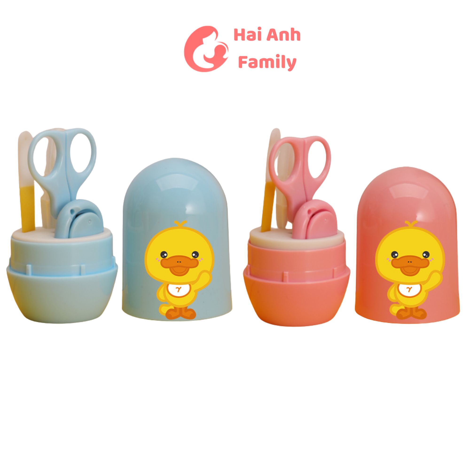 Bộ 4 món dụng cụ kéo, kềm cắt móng tay cho bé