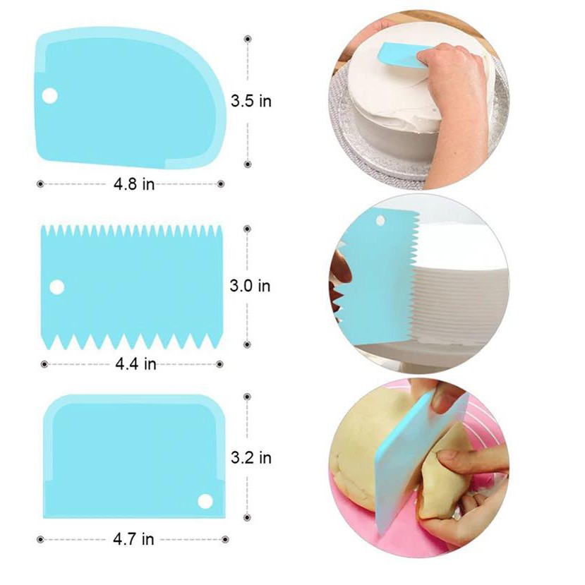 Bộ 3 Miếng Nhựa Chà Láng