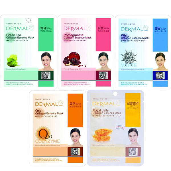 Combo 5 Mặt nạ dưỡng da Hàn Quốc Dermal