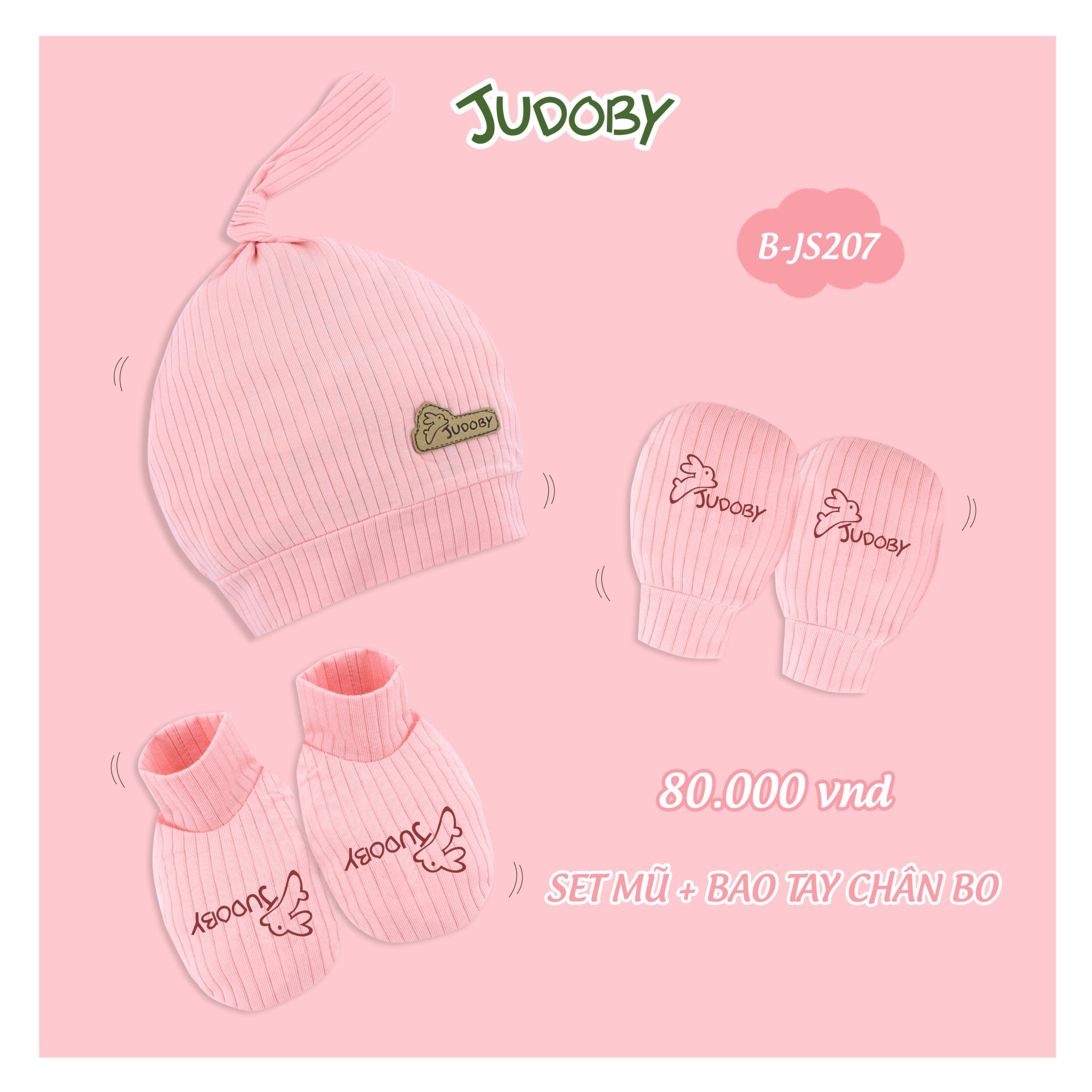 Combo mũ + bao tay chân sơ sinh