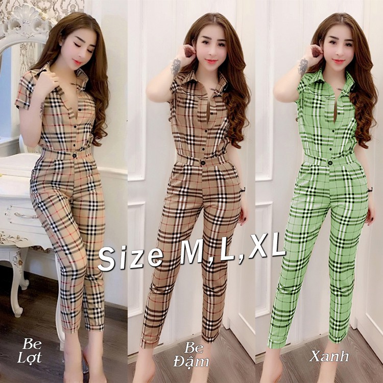 Set nguyên bộ áo sơ mi quần dài họa tiết bbr mã j1082