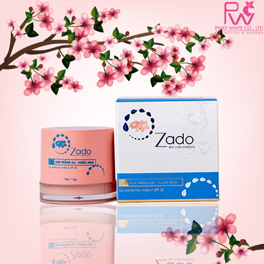KEM TRẮNG DA – NGỪA MỤN ZADO-12gr