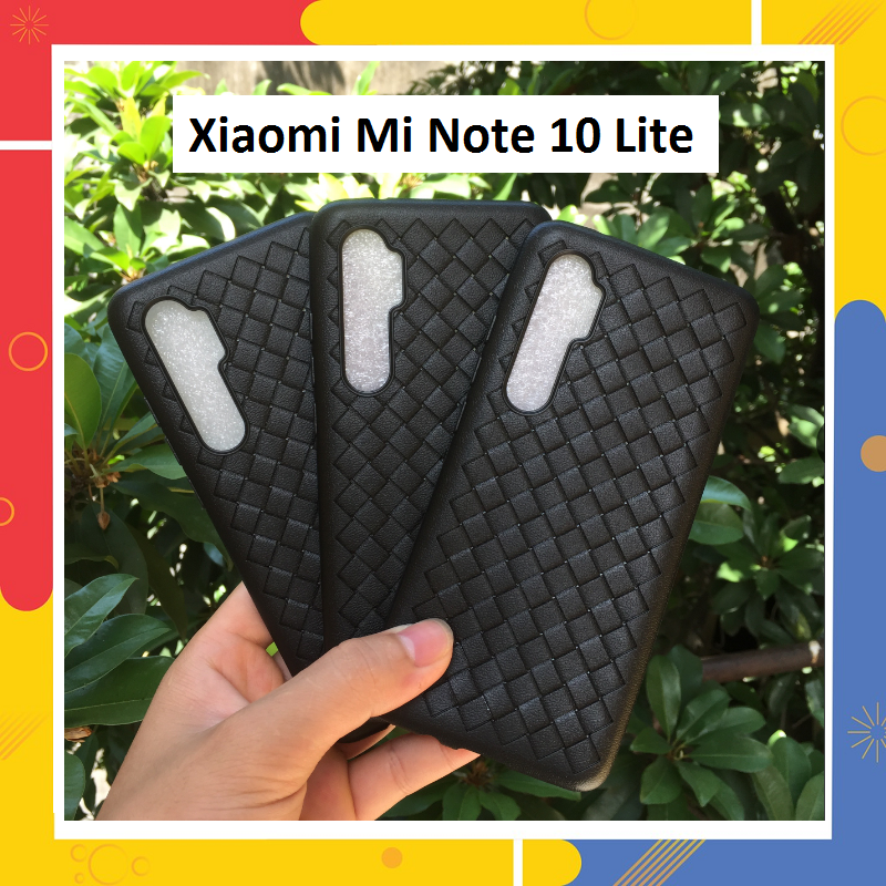 Ốp lưng Xiaomi Mi Note 10 Lite TPU mềm đan ô lưới tản nhiệt sáng tạo
