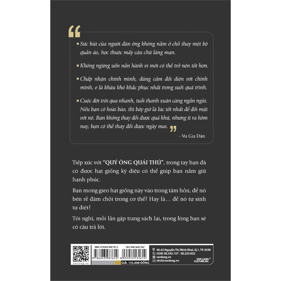 Sách - Quý Ông Quái Thú-Vanlangbooks
