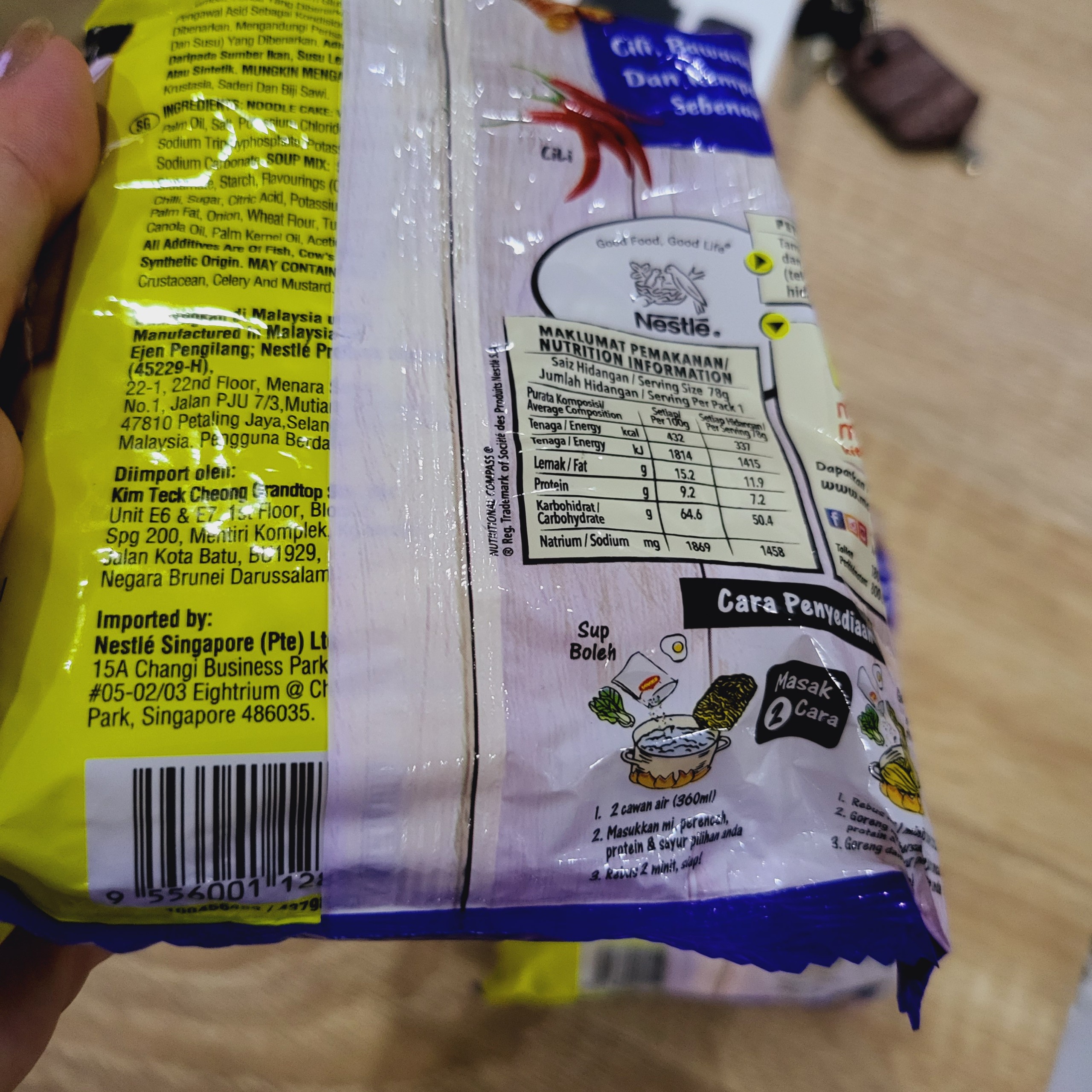 Mì gói Maggi Asam laksa Malaysia