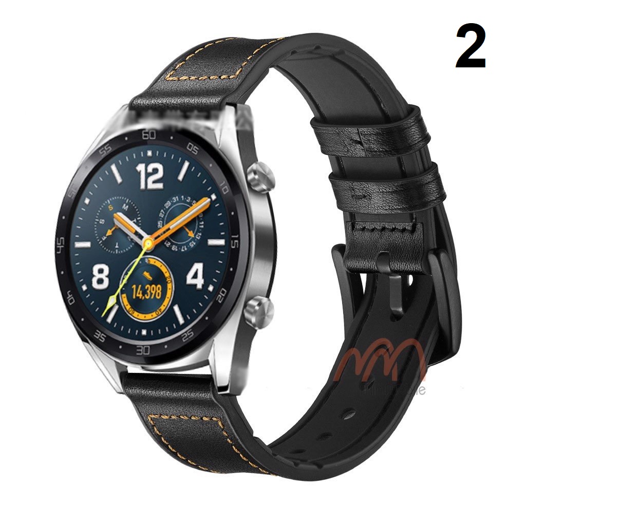 Dây 2 lớp da và cao su Huawei GT - Huawei Magic ( Dây 22mm )
