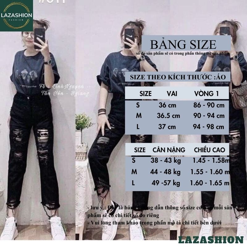 Quần jean nữ lưng cao , bò nữ rách nhiều 2 mầu ,quần bagy bò ống côn , quần jeans khỏe khoắn cá tính mặc tôn dáng trẻ chung năng động -LAZASHION