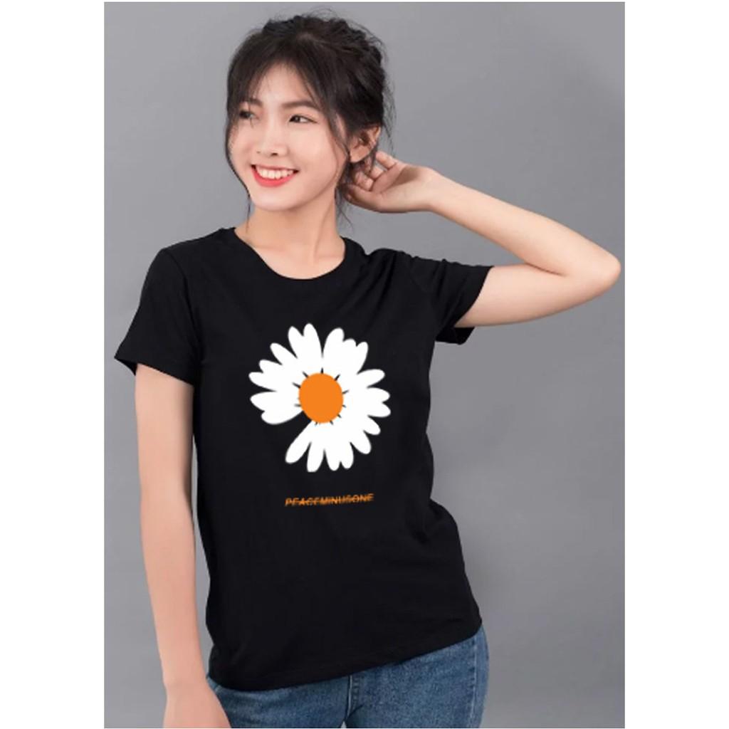 Áo phông hình hoa CÚC HỌA MI
