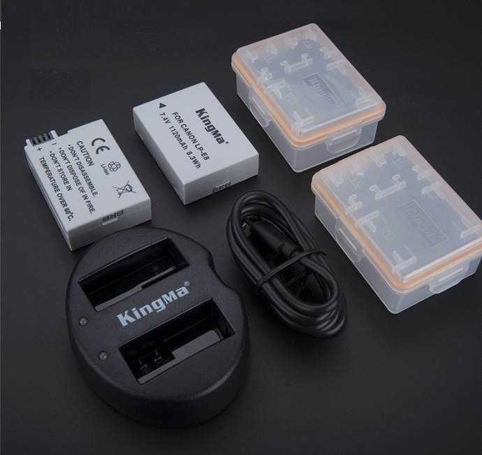 Bộ 02 Pin & 01 Sạc máy ảnh KingMa LP-E8