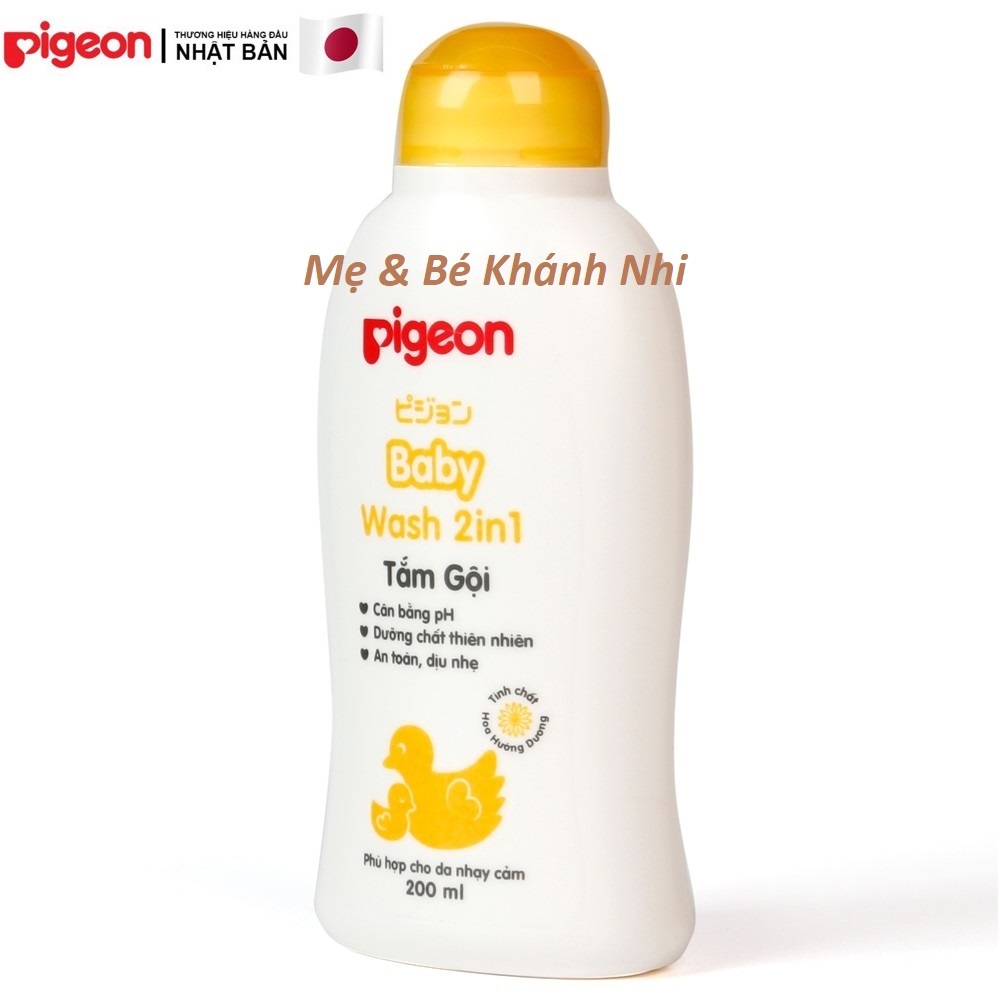 SỮA TẮM GỘI PIGEON TOÀN THÂN CHO BÉ - 200ML