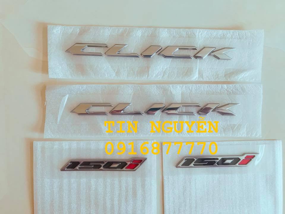 Tem Click 150i chữ nổi chính hãng Honda